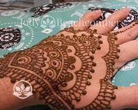 Learn how to create Sangeet strip henna designs.