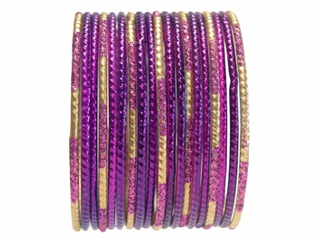 Classic Purple Glass Bangles