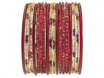 Maroon Wedding Bangles