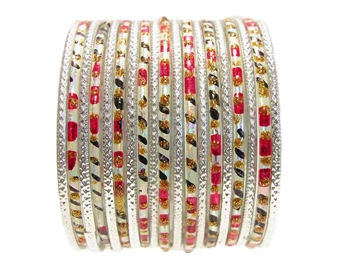 Classic Indian Glass Bangle Bracelets