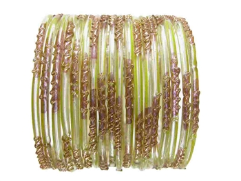 Translucent Indian Glass Bangles Bracelet Sets