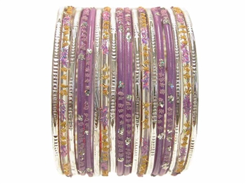 Pretty Indian Glass Bangles Set