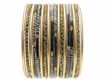 Pretty Indian Glass Bangles Set