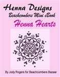 Mini henna eBook packed with henna heart designs. Mini Henna eBooks are less than $2 and a great for adding to your festival henna design books or for personal use.