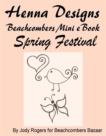 The Spring Festival Mini eBook has great easy-to-henna low cost designs geared towards kids. There are some cute henna designs adults will like too.