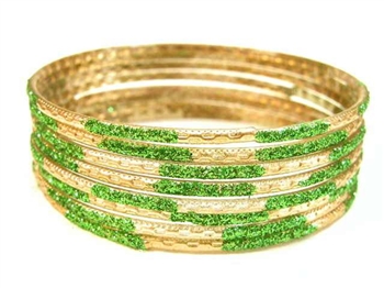 Lime Indian GLASS Bracelets Build-A-Bangle S 2.6