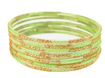 Lime Green Indian GLASS Bracelets Build-A-Bangle S 2.6