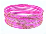 Lavender Indian GLASS Bracelets Build-A-Bangle S 2.6