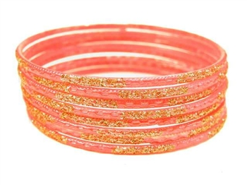 Peach Indian GLASS Bracelets Build-A-Bangle S 2.6