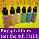 Buy 4 glitter poof bottles, get the 5th bottle free.