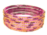 Purple Indian GLASS Bracelets Build-A-Bangle S 2.6