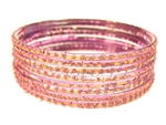 Lavender Indian GLASS Bracelets Build-A-Bangle S 2.6