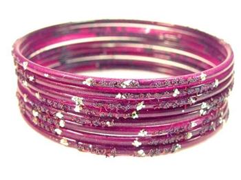 Purple Indian GLASS Bracelets Build-A-Bangle S 2.6