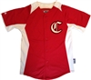 Red Majestic Pro Style Cool Base Batting Practice Jersey