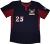 Majestic Islip Owls Coolbase 2- Button Colorblocked Jersey