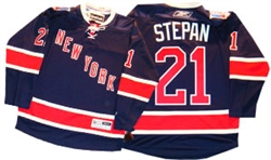 Official Reebok Premier New York Rangers #21 Stepan Heritage Jersey