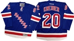 Official Reebok Premier New York Rangers #20 Chris Kreider Home Blue Jersey