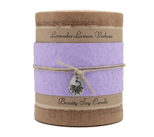 Boutique Beauty Soy Candle Lavender Lemon Verbena