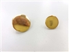 Blazer Button 131 - 2 Sizes (Plain Golden Finish) - in Pack