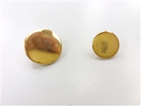 Blazer Button 131 - 2 Sizes (Plain Golden Finish) - in Pack