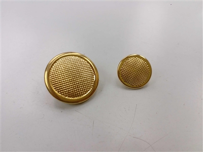 Blazer Button 139 - 2 Sizes (Golden Mesh Pattern) - in Pack