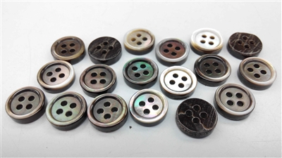 Smoke Mother of Pearl (MOP) Suit Buttons