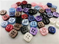 color square shape shirt buttons