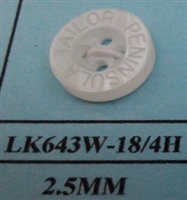 Logo Engraved Polyester Shirt Buttons - LK643W