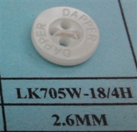 Logo Engraved Polyester Shirt Buttons - LK705W