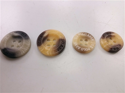 logo engraved buttons