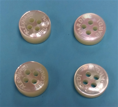 concave mother of pearl shirt buttons