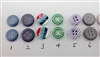 Multi-Colors Polyester Shirt Buttons