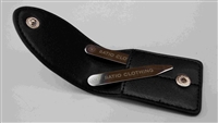 metal collar stays with engraved logo