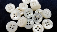 3mm Thickness Mother of Pearl Shirt Buttons - Mini Pack