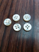Flat Top and Bottom 3mm Mother of Pearl Buttons