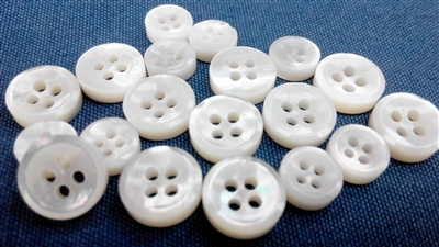 22 Pieces Genuine White Mother of Pearl Blazer Buttons Suit Buttons Set  20mm 15mm Natural White MOP Shell Buttons Bulk for Men (White MOP) Leekayer