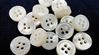 White Mother of Pearl Buttons - The Lining Company