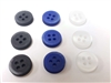 2 Tones Effect Matt Finish Polyester Buttons