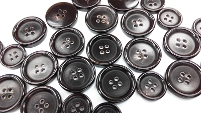Black Horn Buttons for Suits