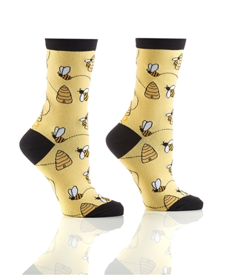 Women's Busy Bee Print Socks