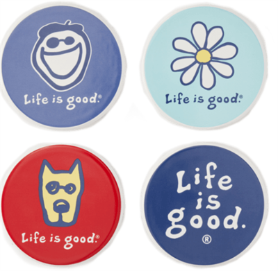 Life is Good Vintage Coaster Set