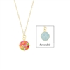 Jilzarah Beach Day Reversible Medallion Necklace