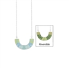 Jilzarah Bermuda Blue Reversible Cradle Necklace