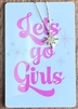 Viv & Lou Keepsake Necklace w/ Card Let's Go Girls