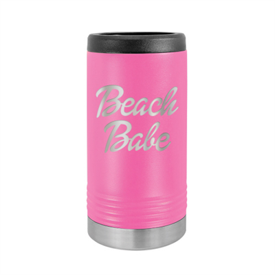 Viv & Lou Beach Babe Slim Can Coozie