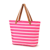 Viv & Lou Hot Pink Striped Tote