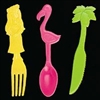 Plastic Tropical Flatware