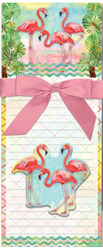 Magnetic Memo Note Pad Flamingo