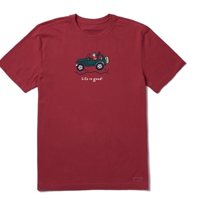 Life is Good Mens Off Road Jake Crusher Tee