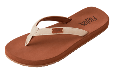 Flojos Women's Billie Off-White Flip Flops